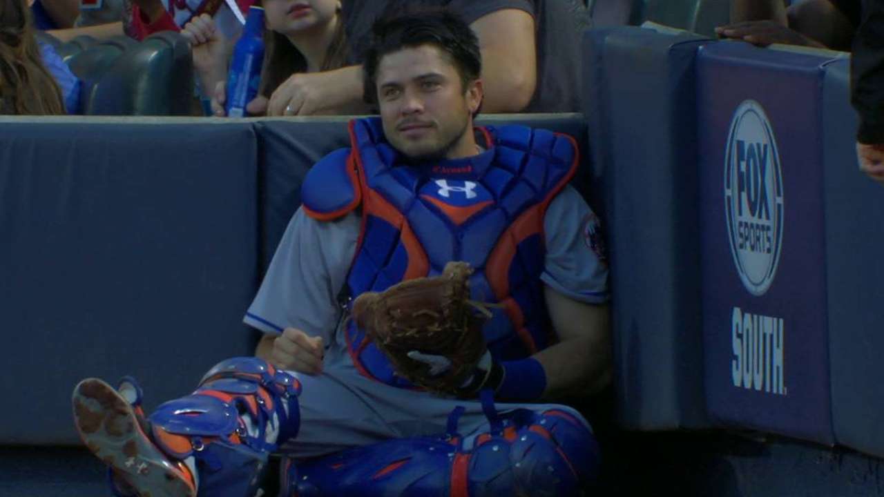 d'Arnaud returns; Mets option Plawecki