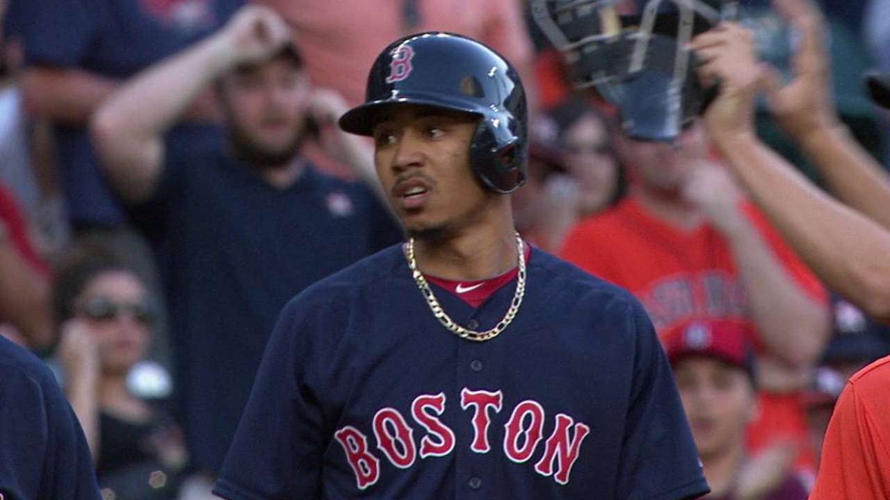 Betts leads off with triple