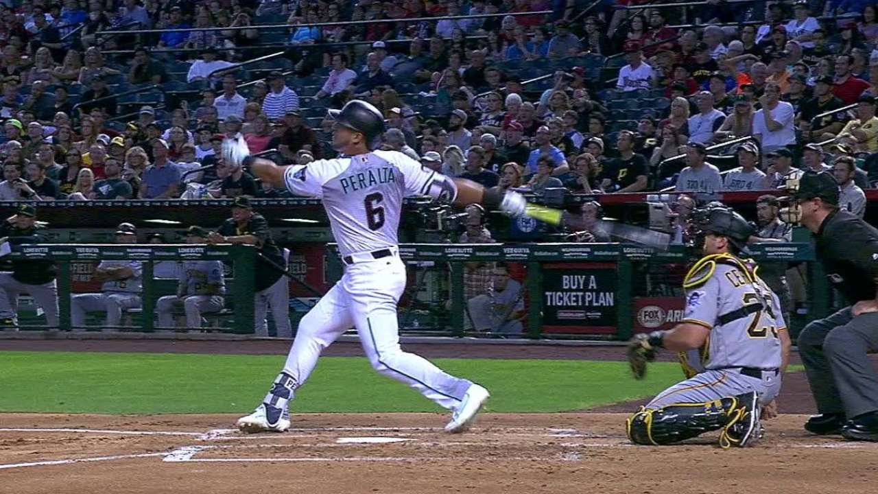 Peralta's first homer of 2016