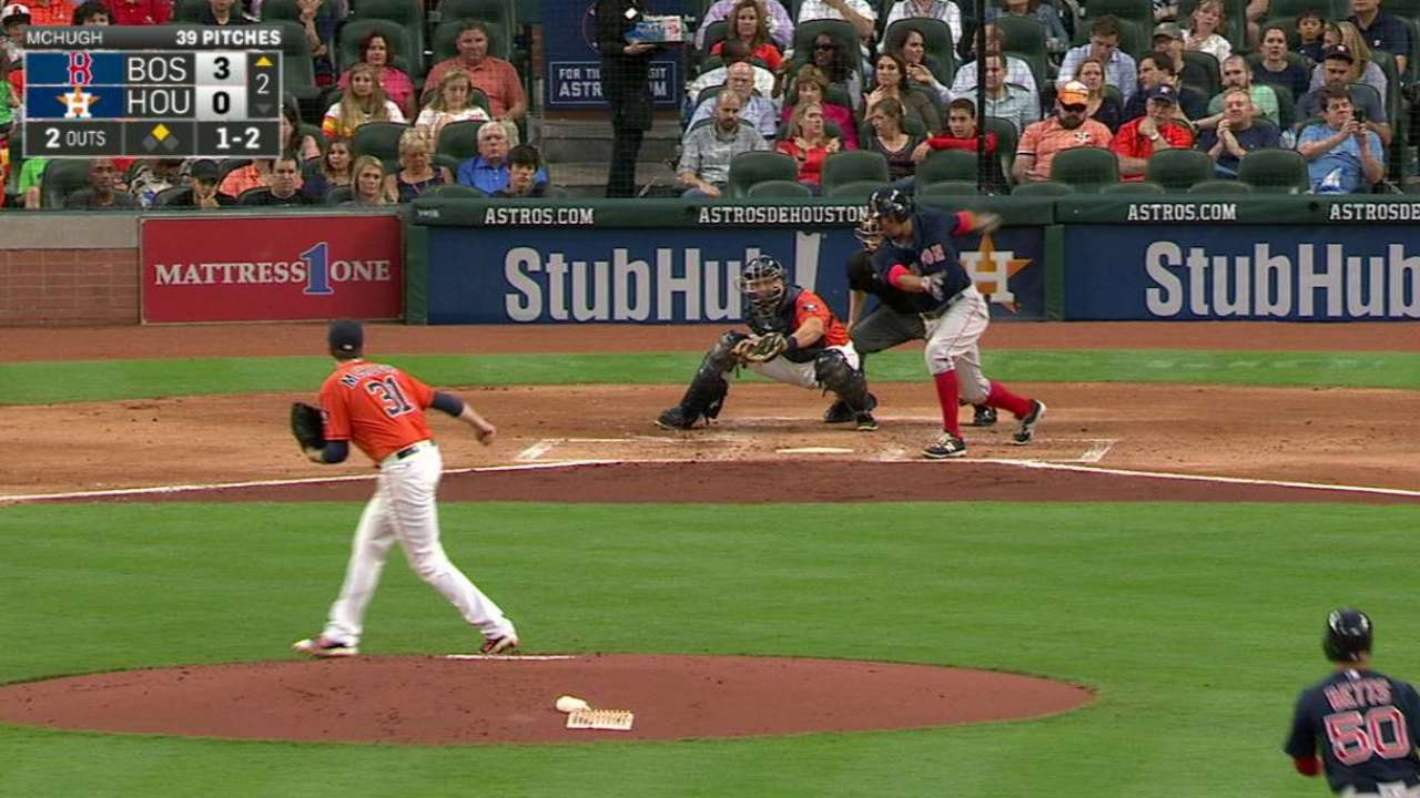 McHugh fans Bogaerts
