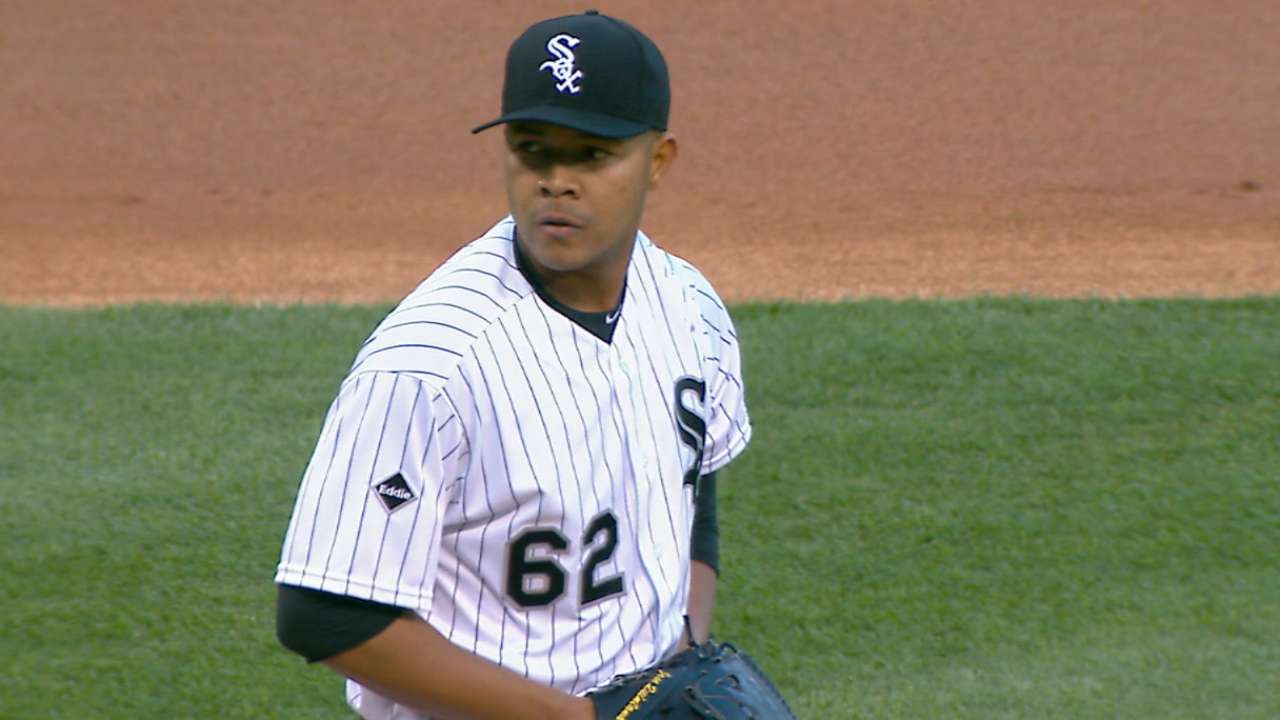 Quintana's seven shutout frames