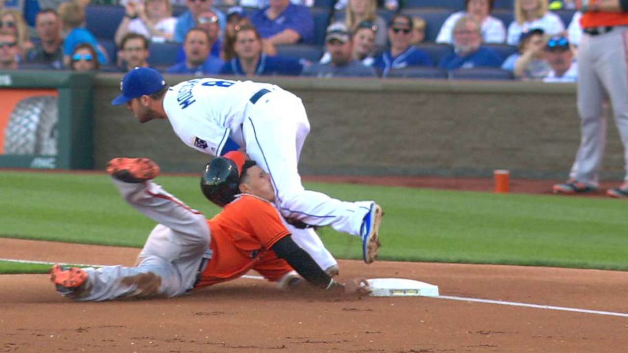 Perez nabs Machado at third
