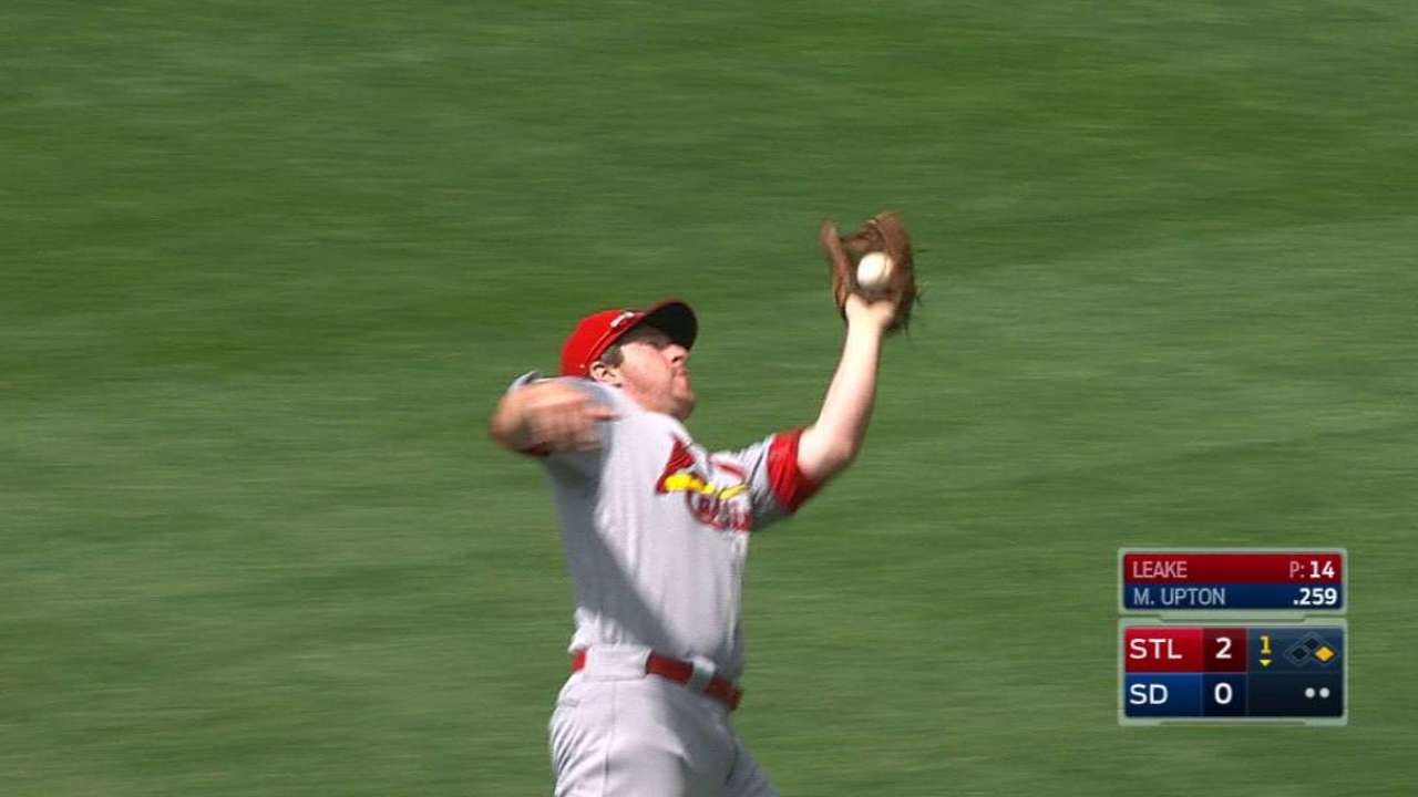 Gyorko's over-the-shoulder grab