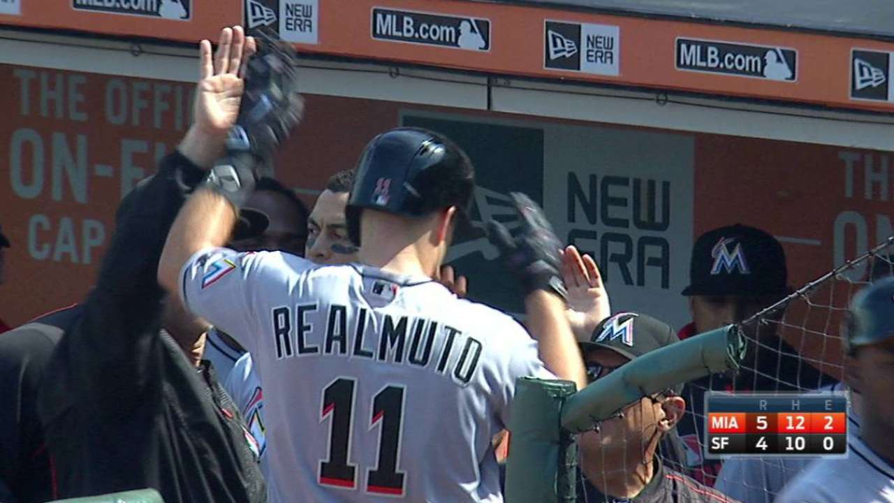 Realmuto's homer lifts Marlins over Giants