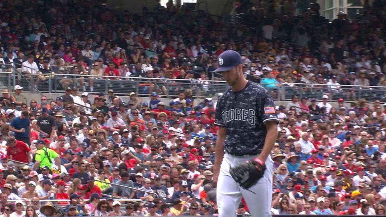 Rea fans Piscotty swinging