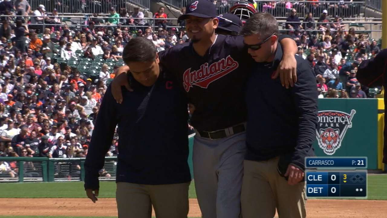 Carrasco out 4-6 weeks; Brantley activated