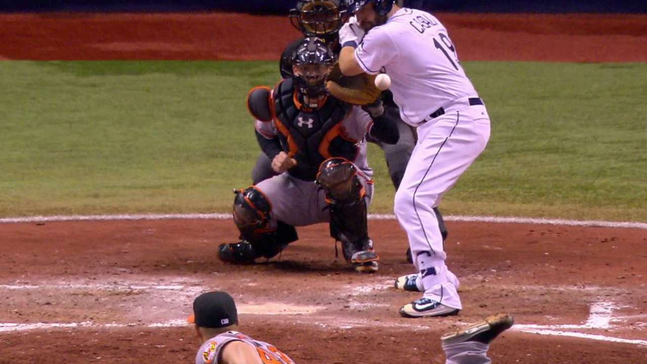 Worley hits Casali to plate run