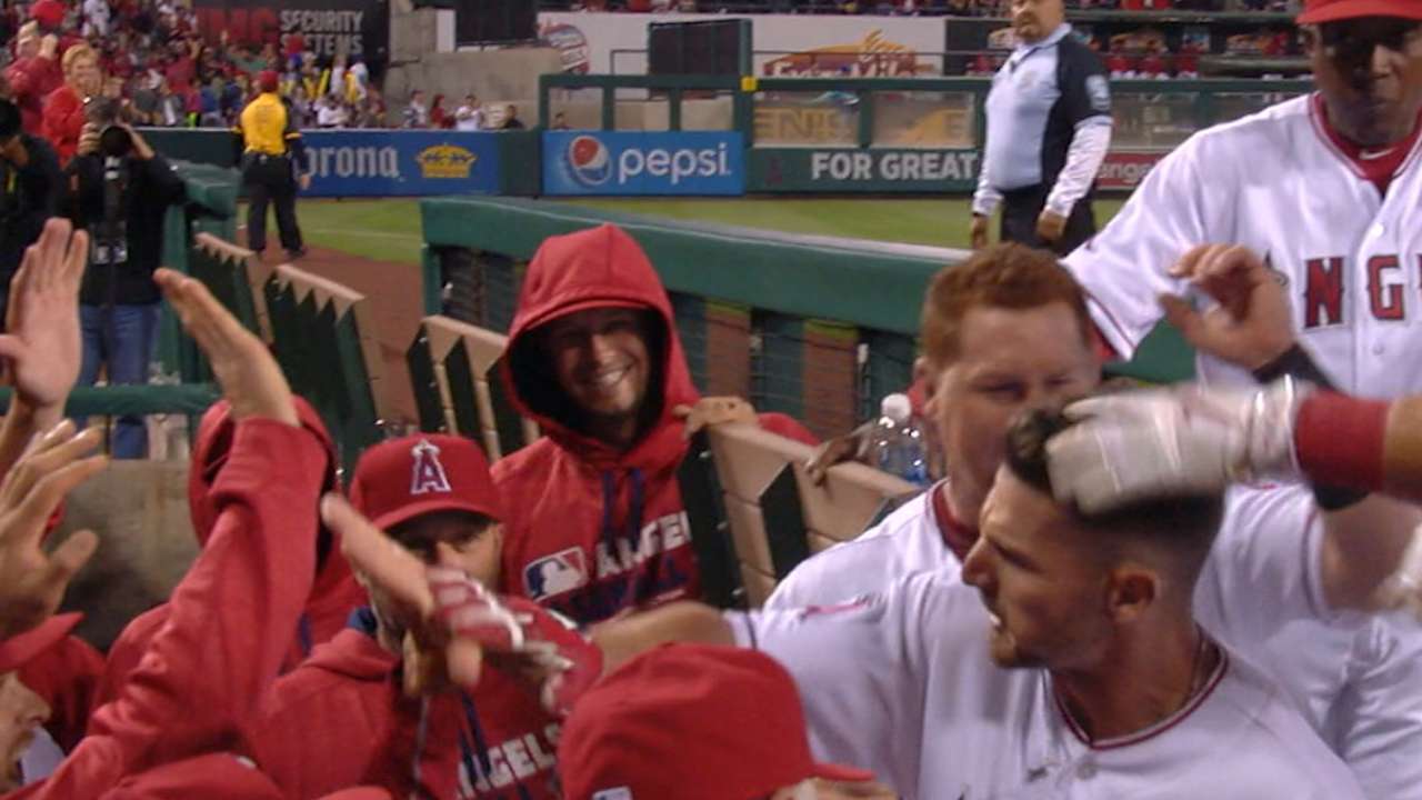 Angels' five-run 5th