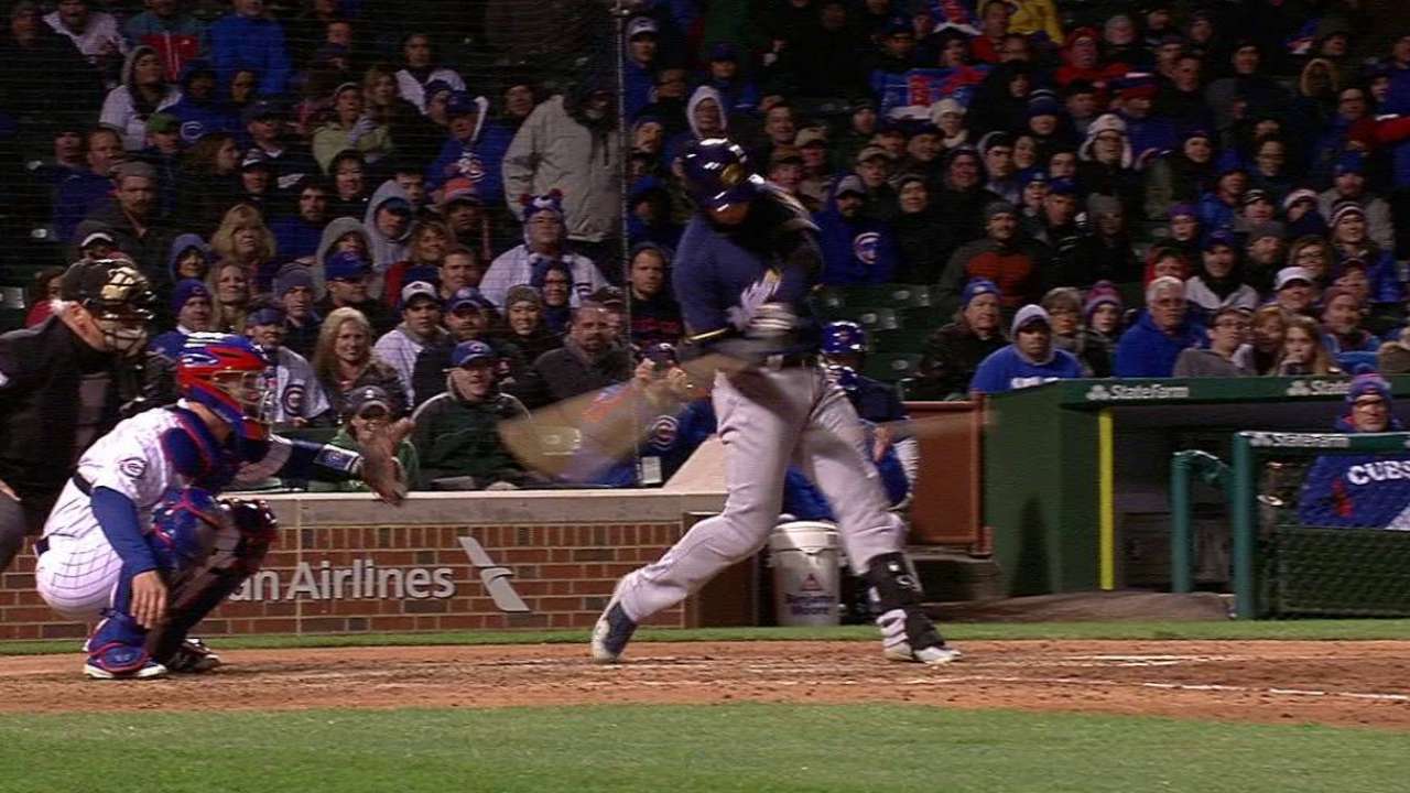 Brewers rest Braun, until PH two-run double