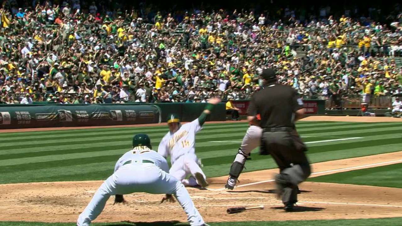 A's blank Astros with Jesse's gem, Burns' bat
