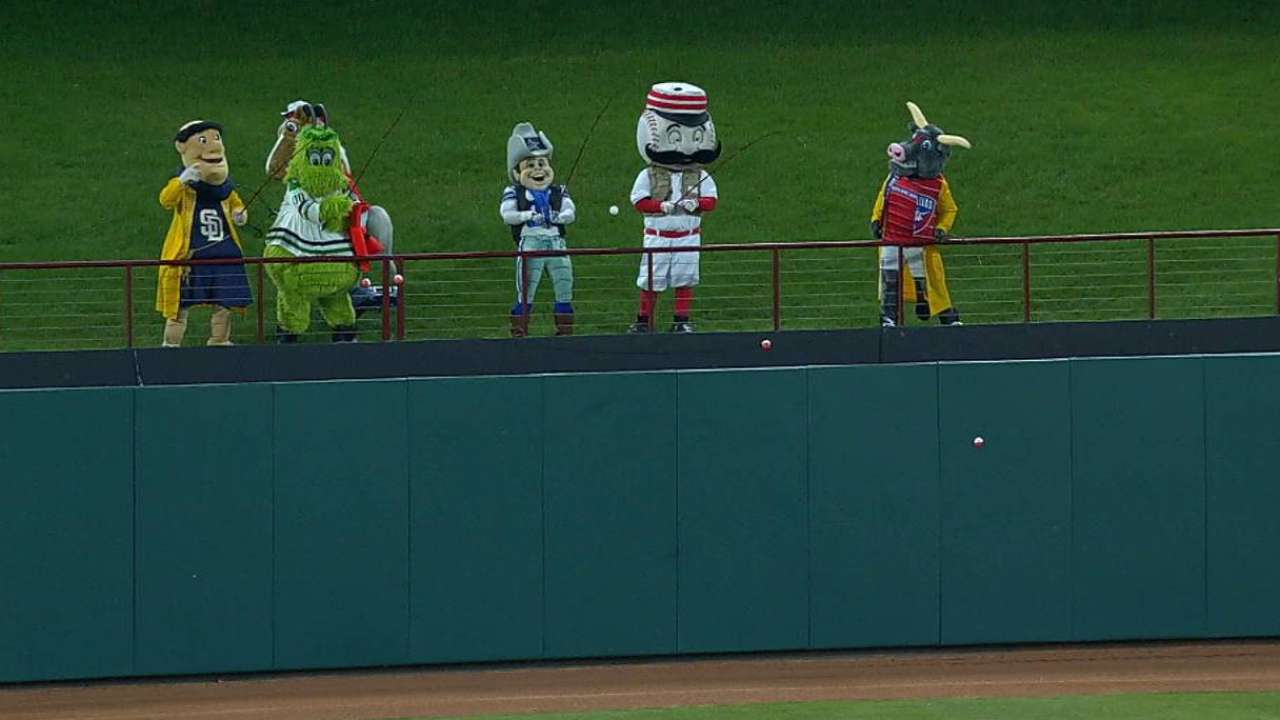 Mascots reel in Trout
