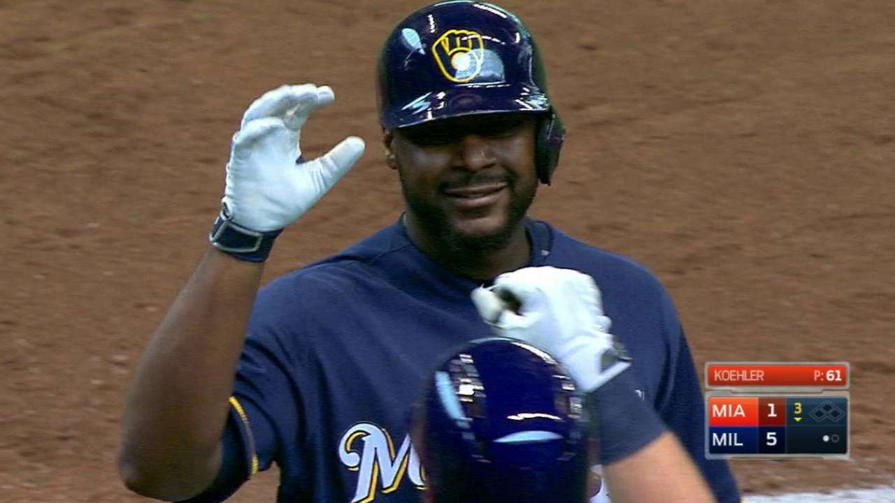 Bates de Cerveceros frenaron las escobas de Marlins