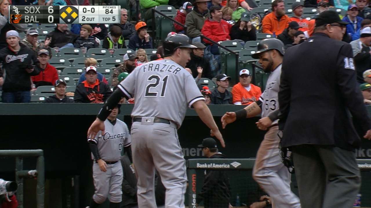 White Sox score five in the 5th