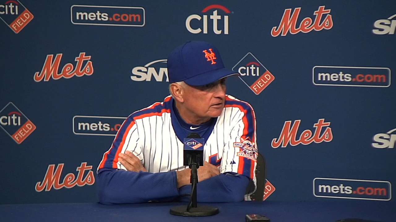 Conforto shut down by southpaw Bumgarner