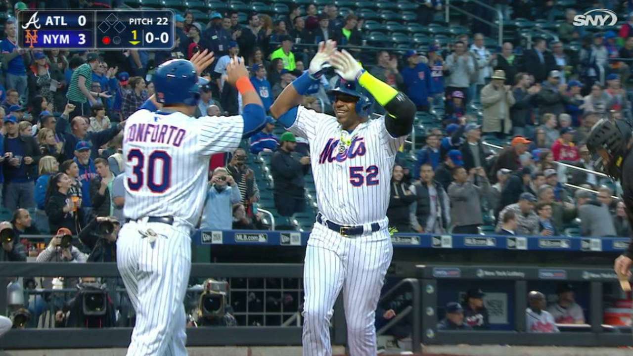 Mets vencen a Bravos con jonrones, joya de Bartolo Colón