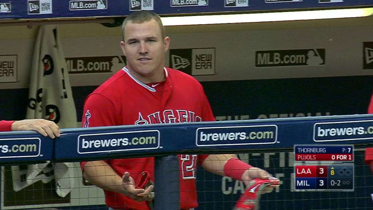 Trout's game-tying solo homer