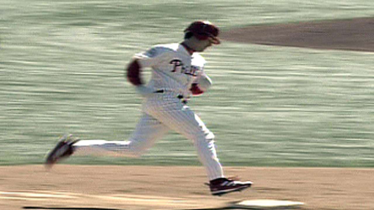 Utley's first hit is grand