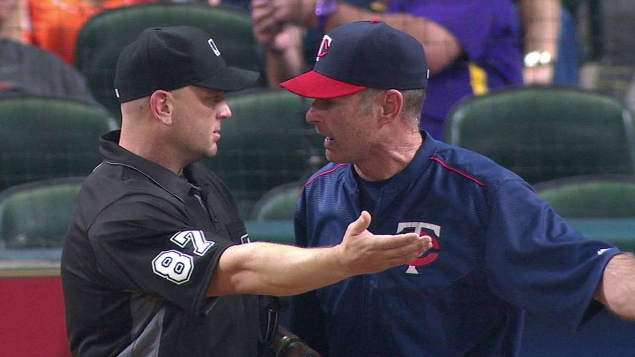 Molitor gets tossed