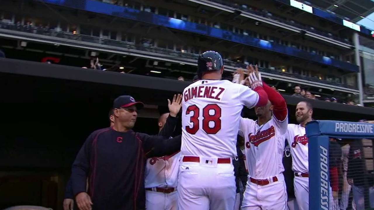 Gimenez's first homer of 2016