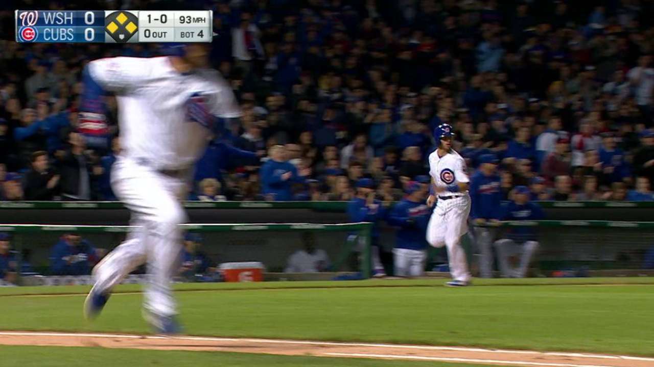 Zobrist remolca 4 y Cachorros se imponen a los Nacionales