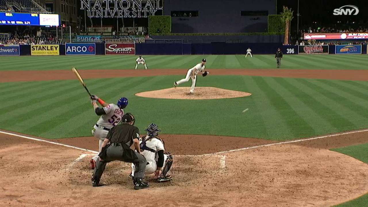Cespedes ends no-hit bid in 7th