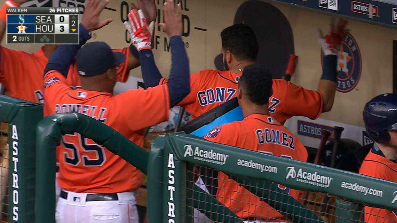 Gonzalez's two-run homer