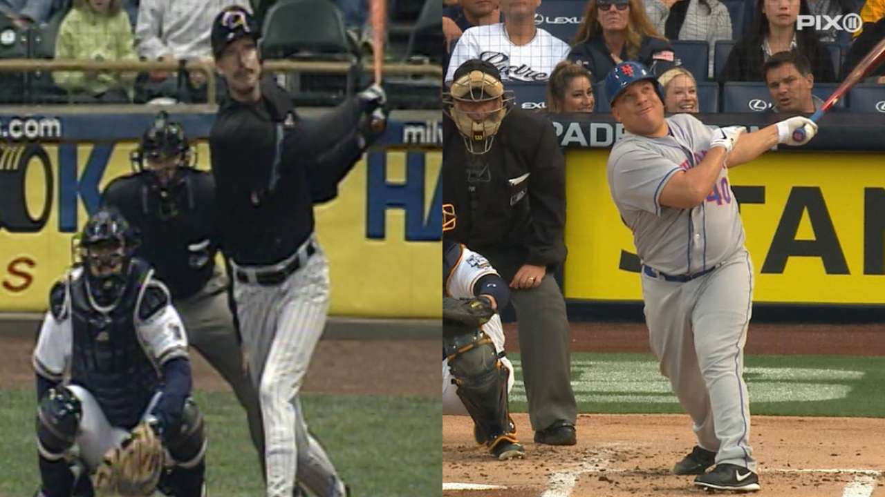 Johnson, Colon hit first homers