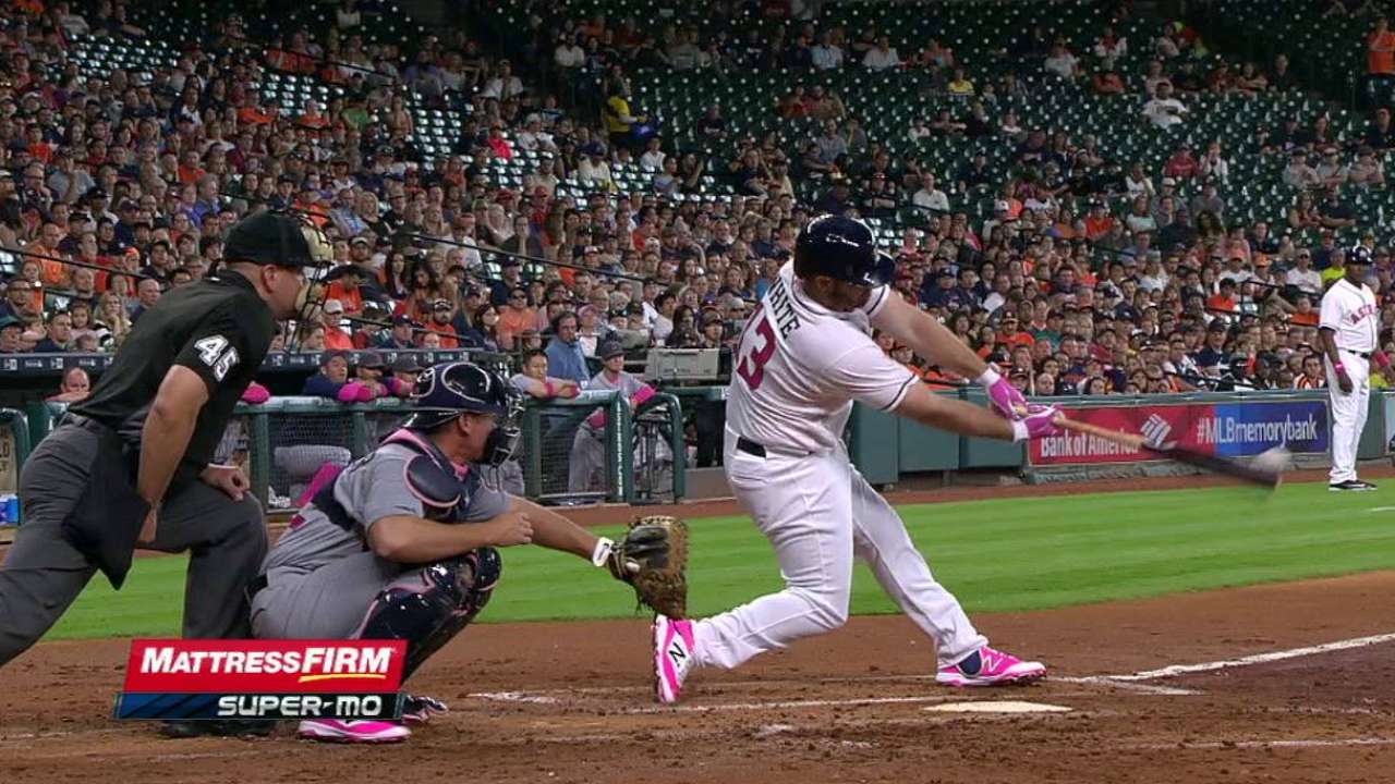 White's double gives Astros lead