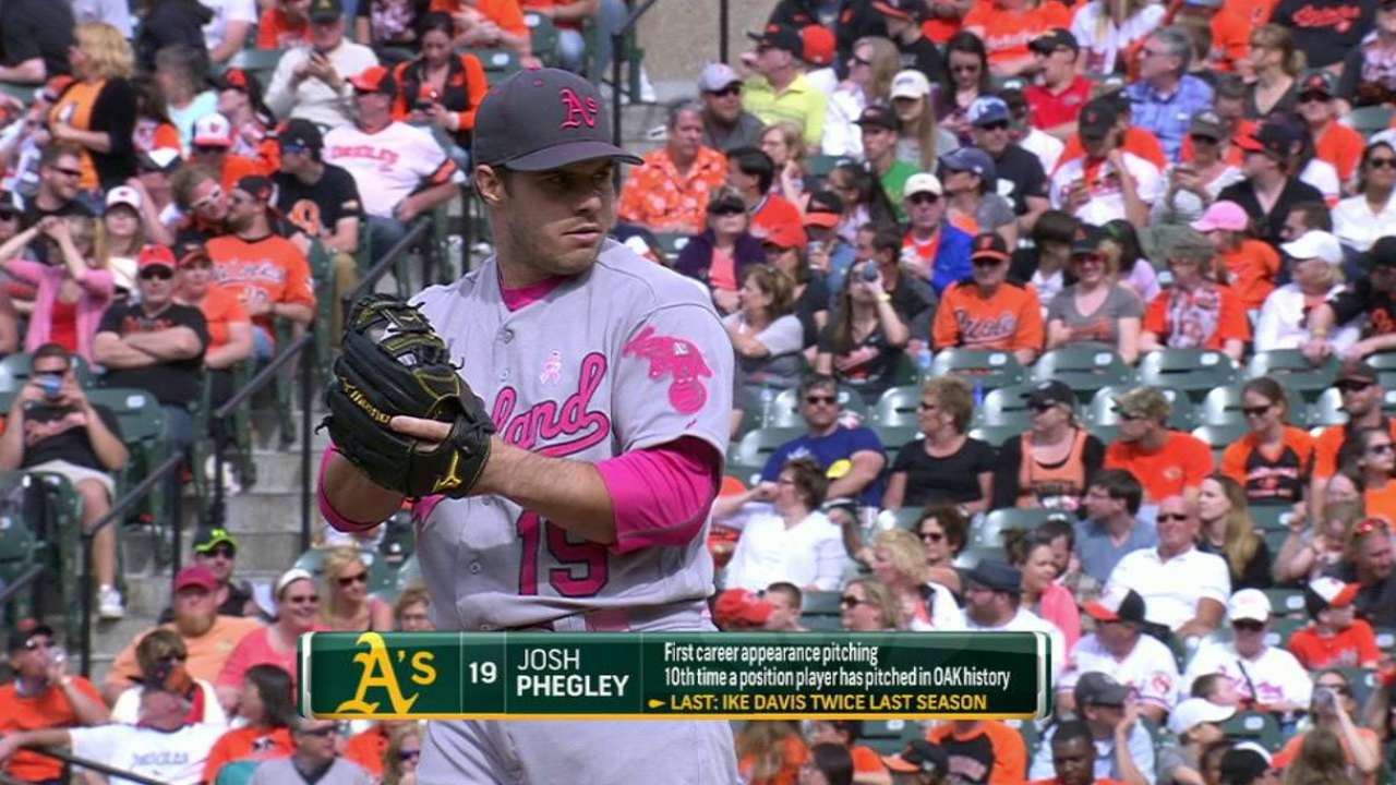Phegley's first career strikeout