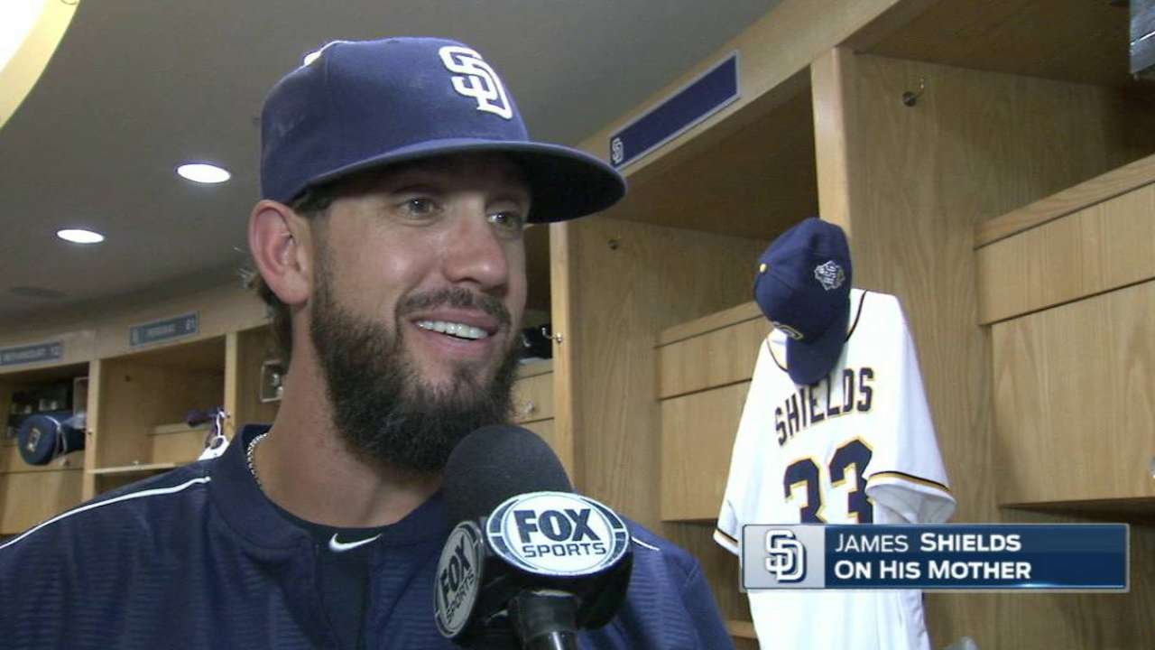 Shields discusses his mother