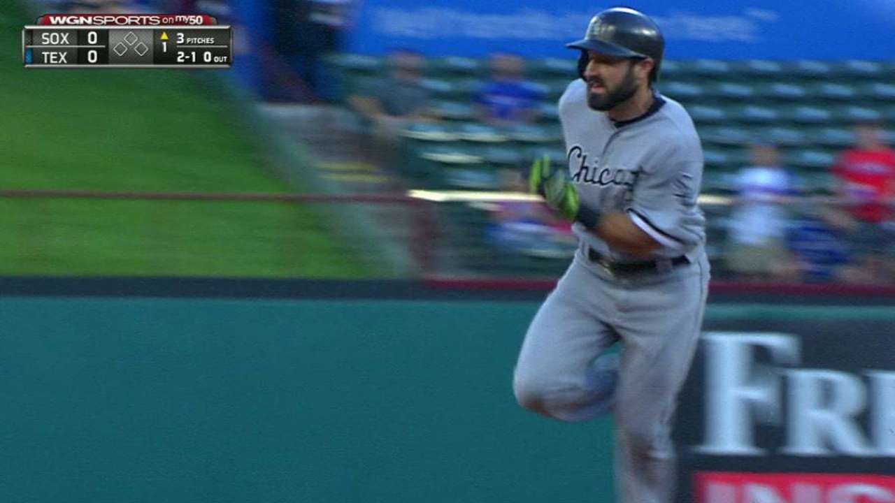 Eaton triples to lead off game