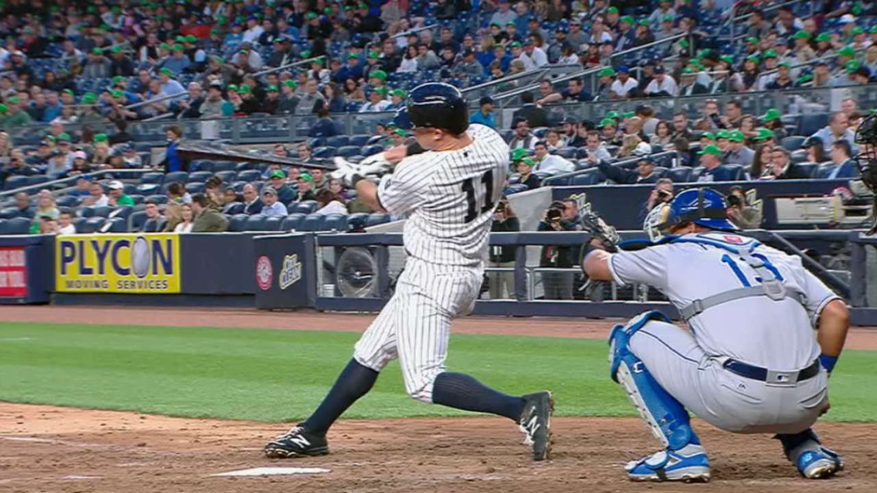 Yankees hit three homers in 3rd