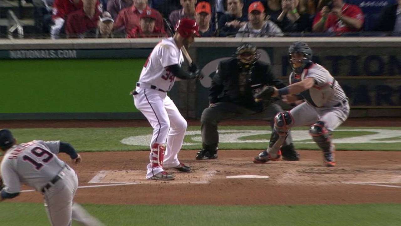 Sanchez strikes out Harper