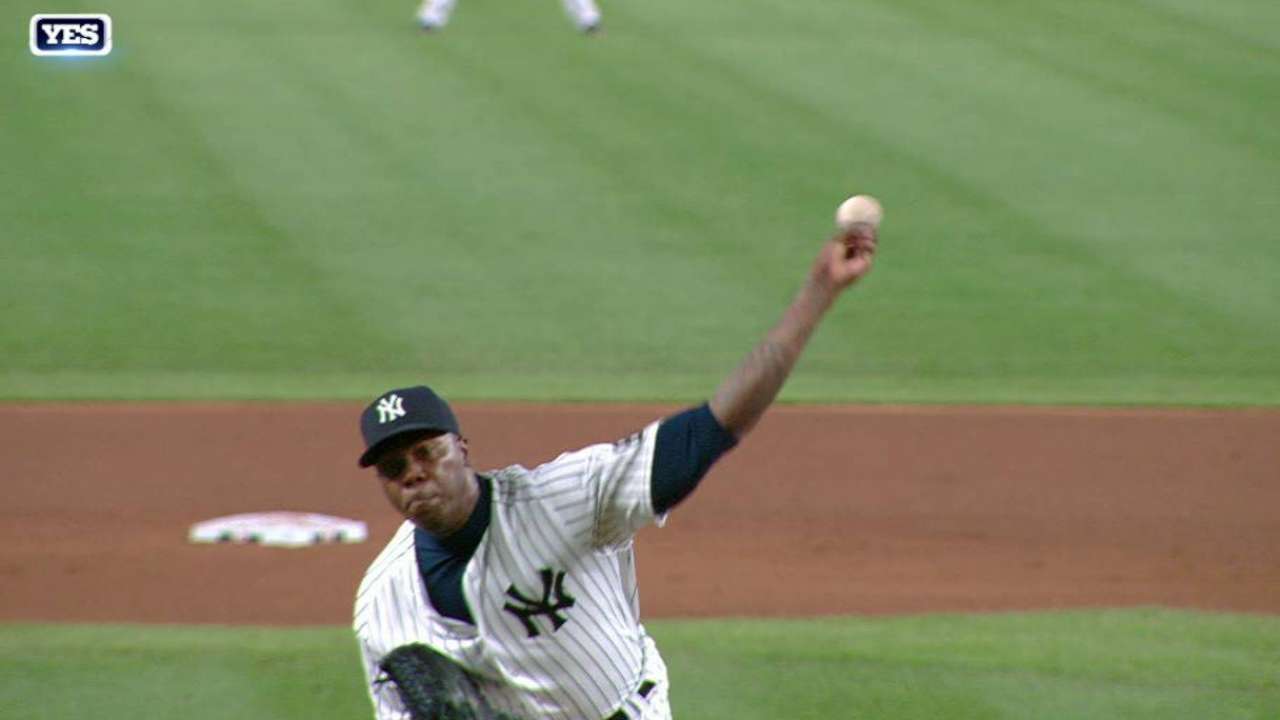 Chapman's first K with Yanks