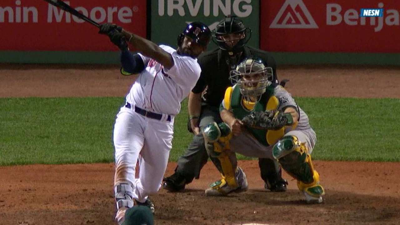 Breakout Bradley hits slam, nets 6 RBIs in win
