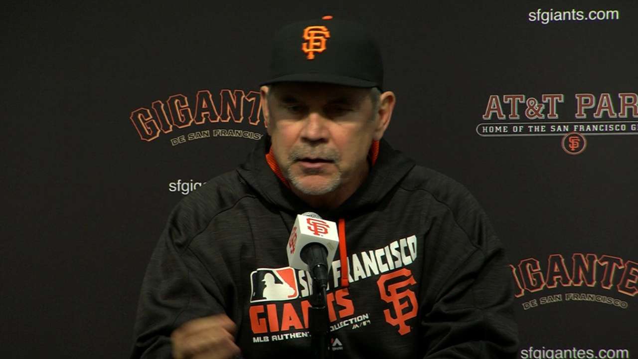 Bochy on 3-1 loss to Blue Jays