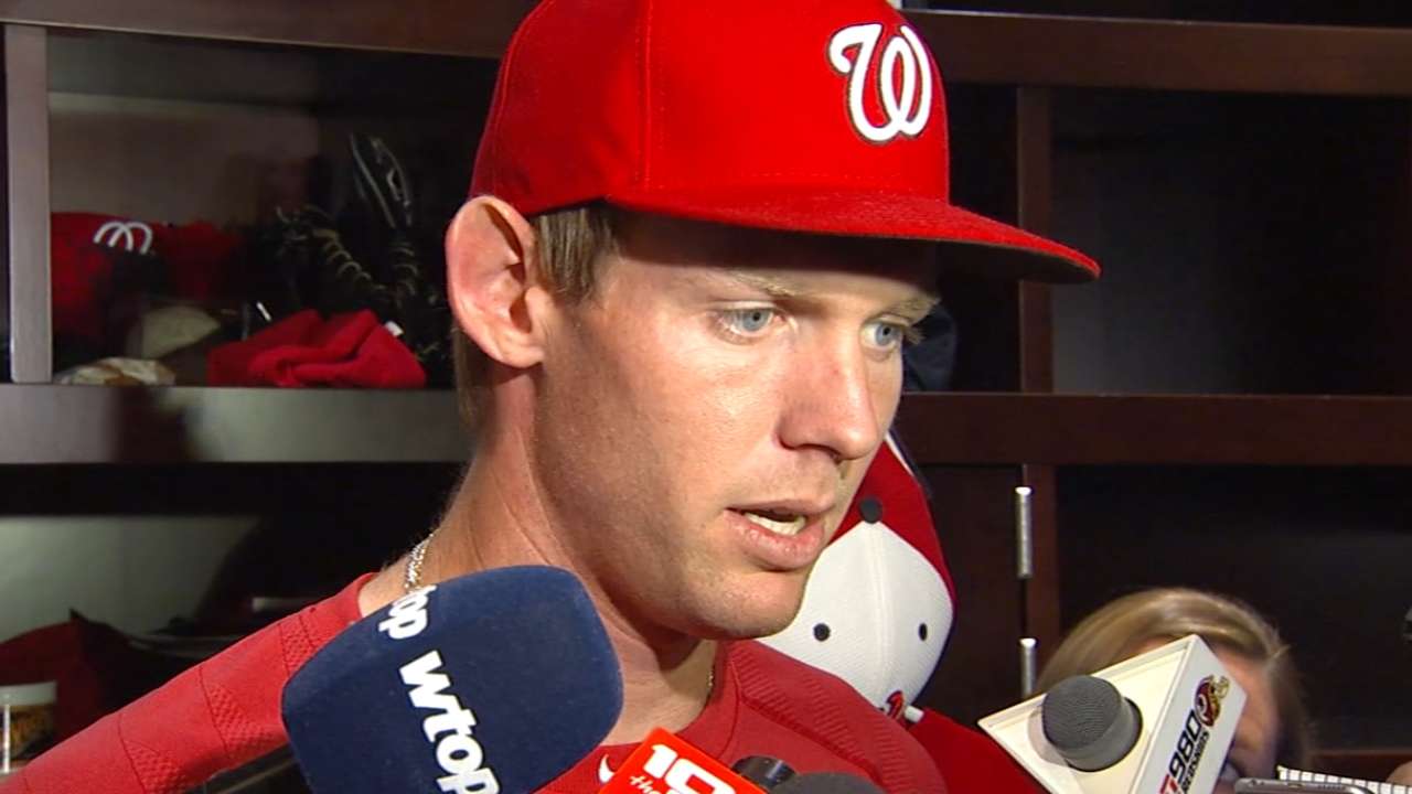 Strasburg on extension, win