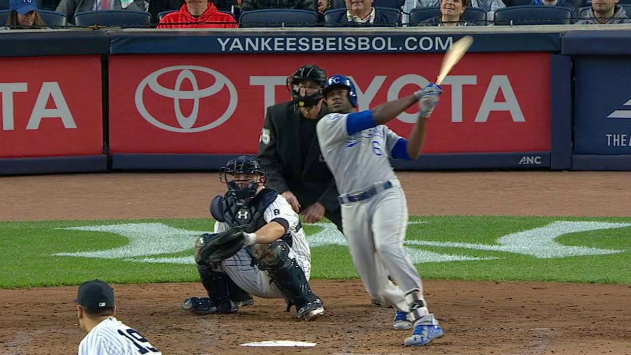 Cain's solo home run