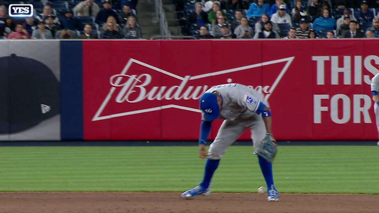 Gamel reaches on an error