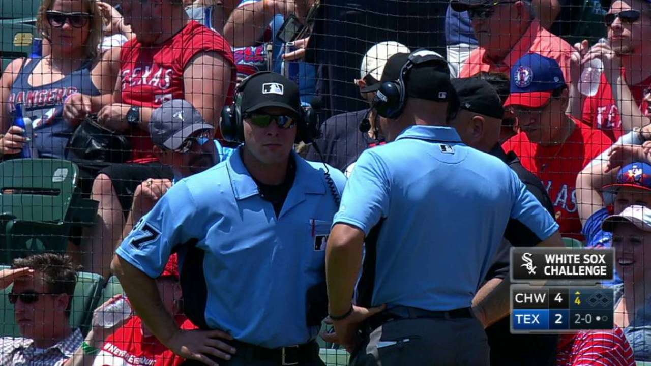 No hit-by-pitch call stands