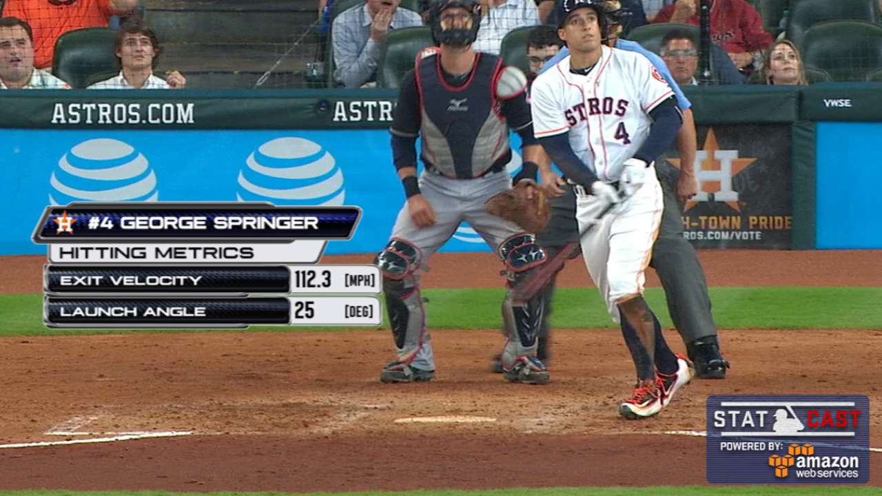 Statcast: Springer goes deep