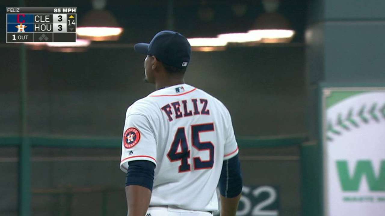 Feliz strikes out Gomes