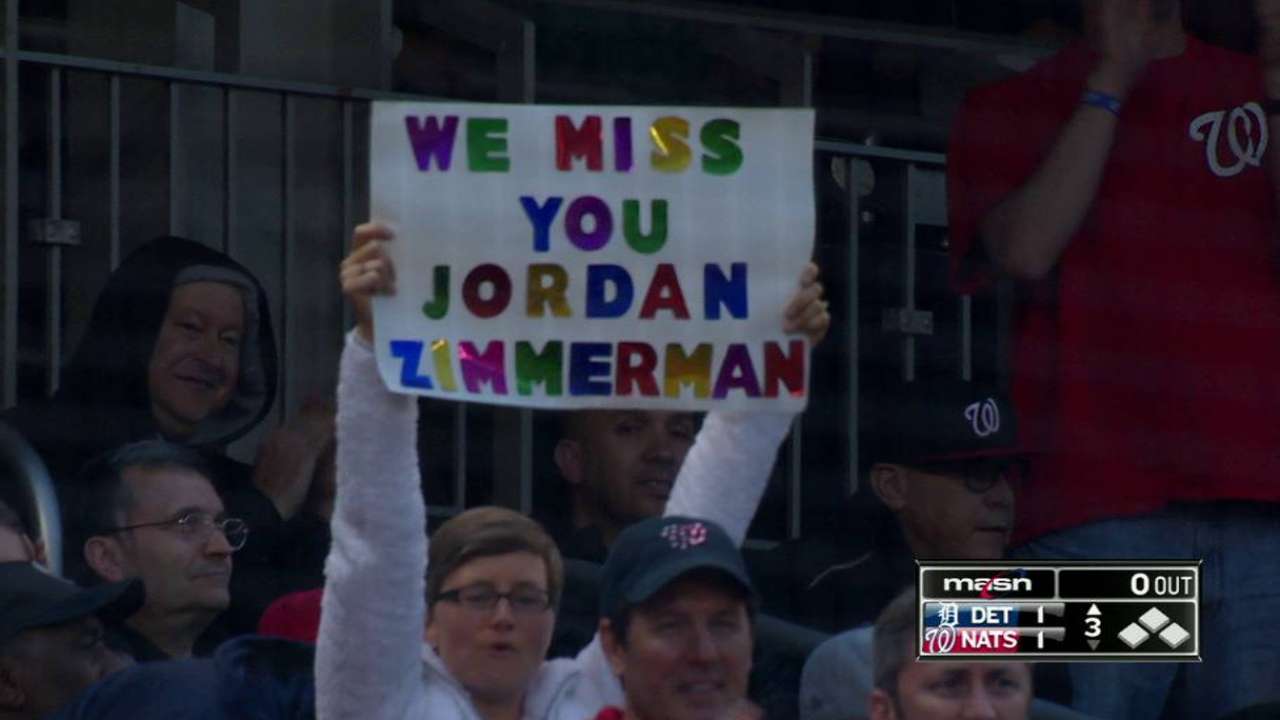 Zimmermann gets ovation