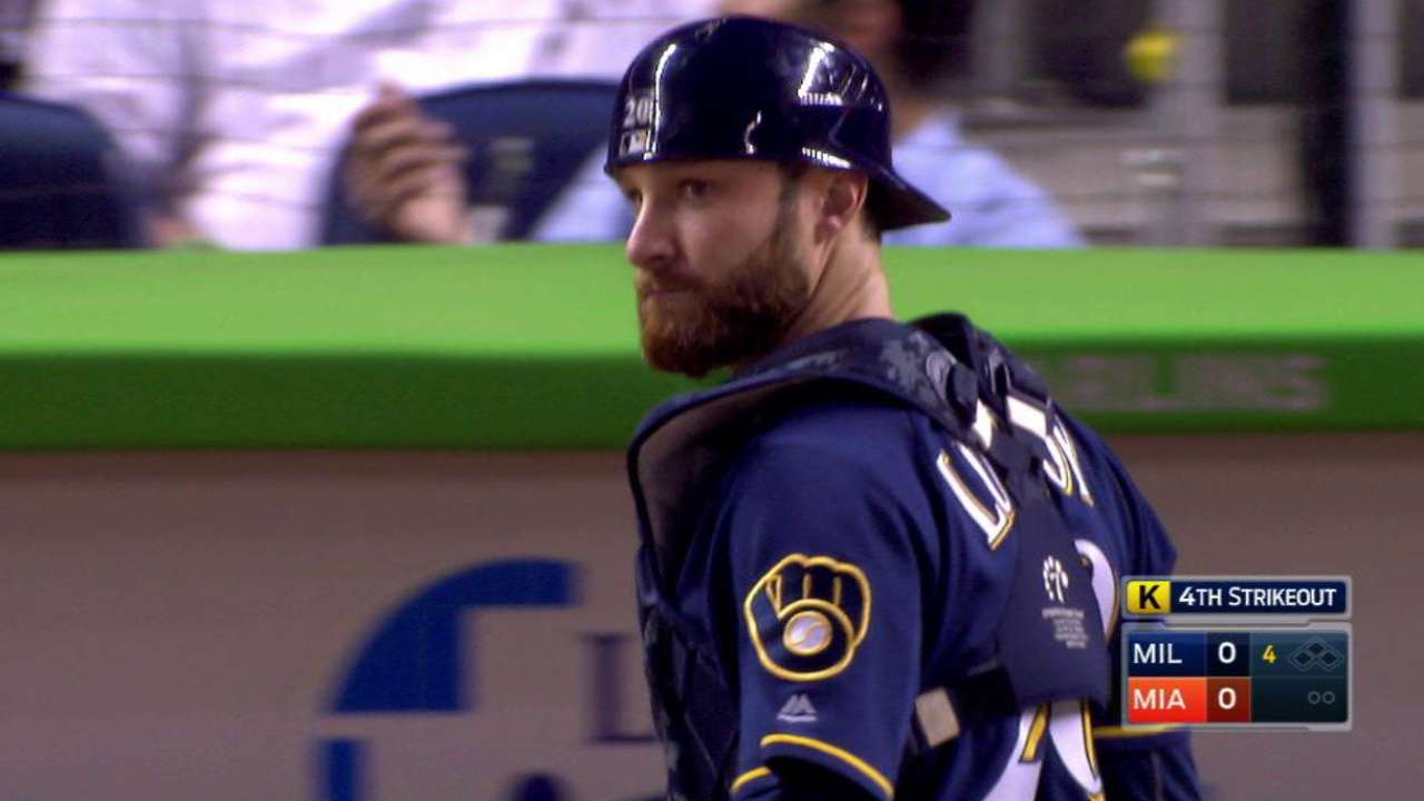 Brewers turn a double play