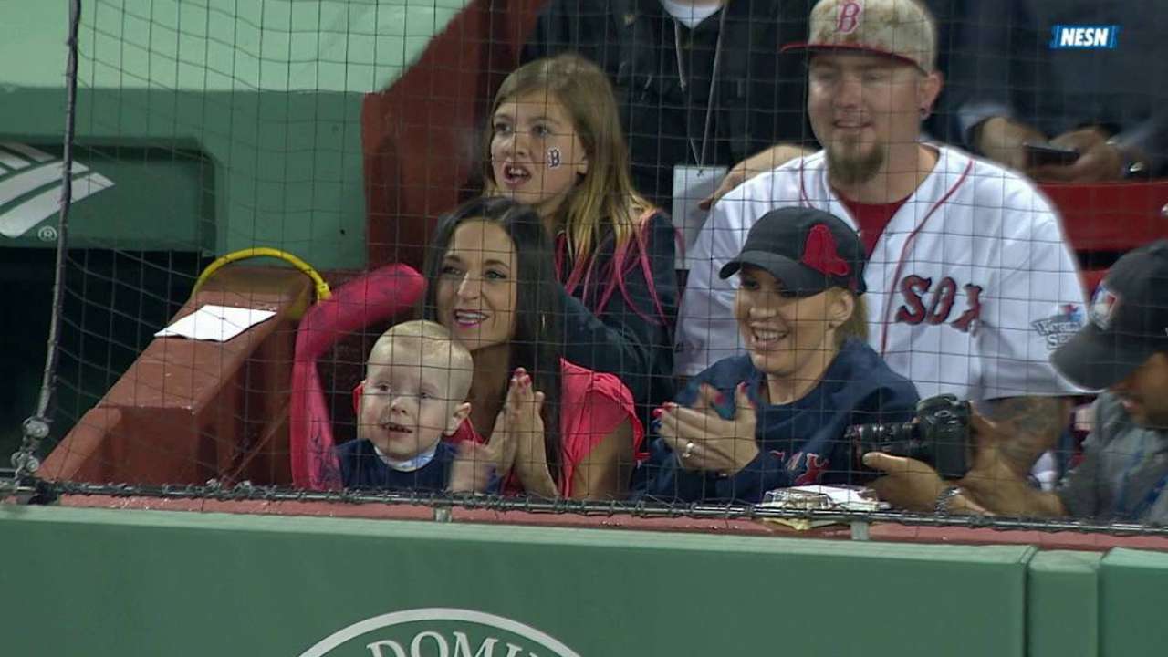 Maverick cheers Ortiz's single