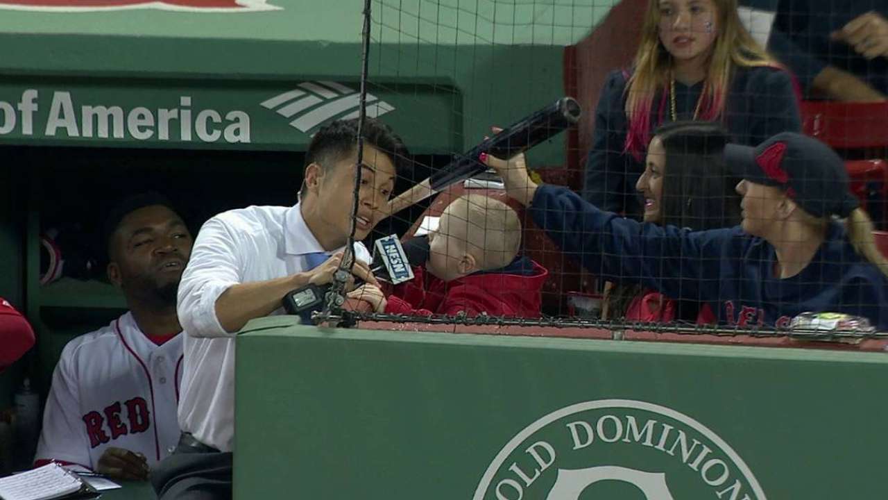 Maverick gets a bat from Ortiz
