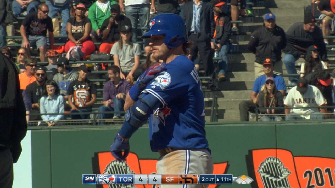 Donaldson leads with bat, glove