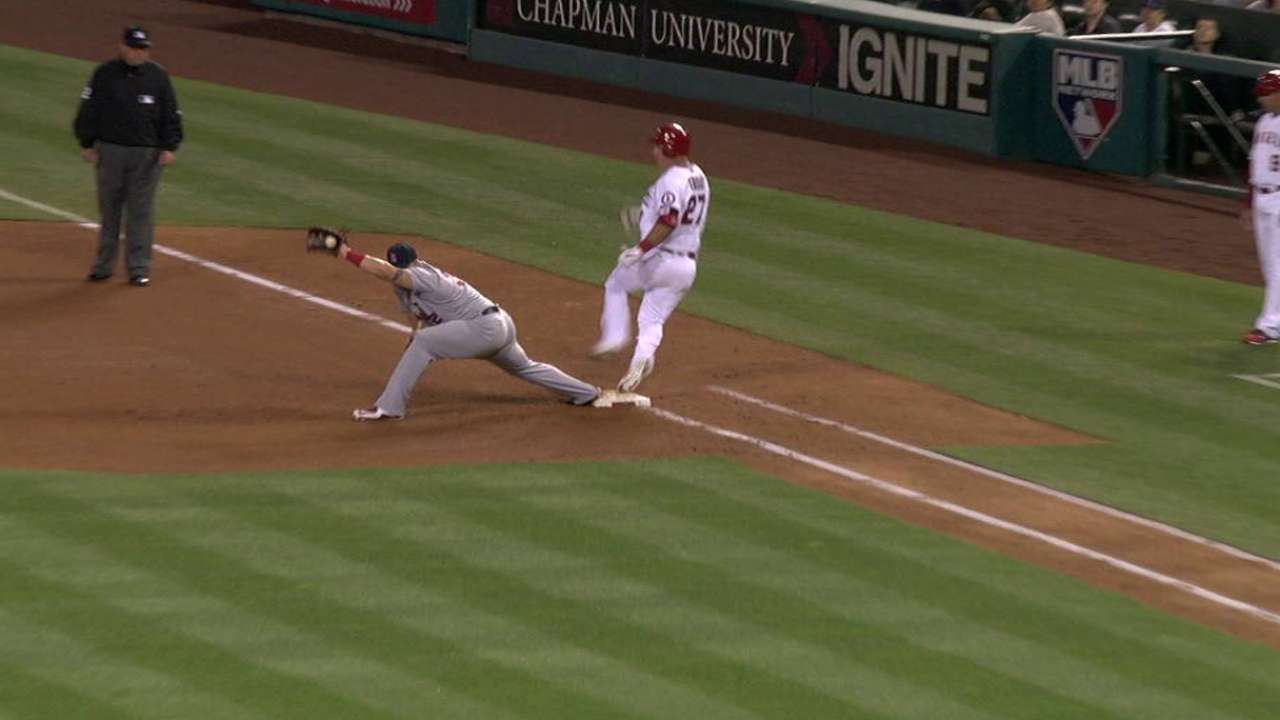 Wong throws out Trout