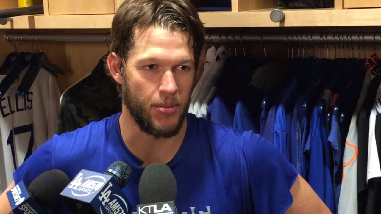 Kershaw on shutout vs. Mets
