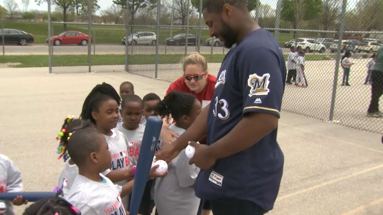 Kids get into swing of Play Ball with Crew